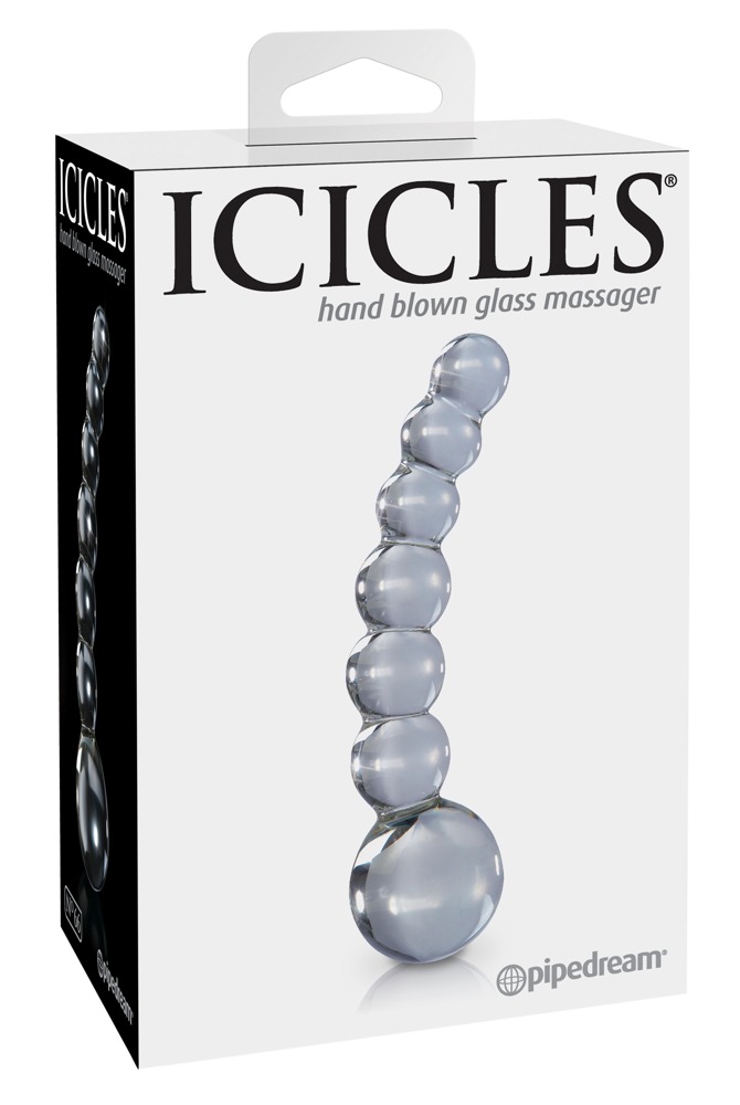 Icicles No. 66 Clear stiklinis dildo