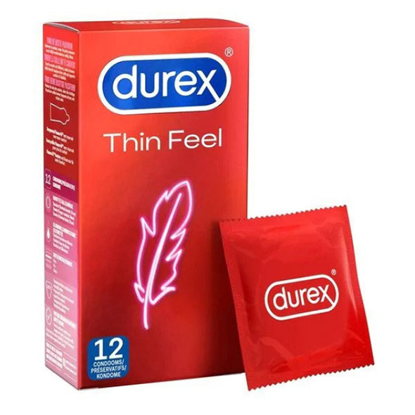 Durex - Condoms Thin Feel 12 st. Prezervatyvai