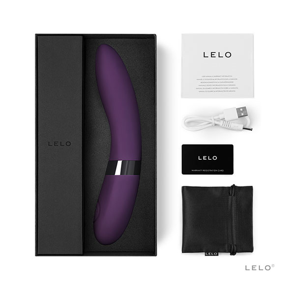 Lelo - Elise 2 Vibrator Plum Klasikinis vibratorius &ndash; nuotrauka 3