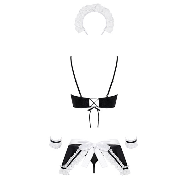 Obsessive - Maid Costume S/M Teminis kostiumas &ndash; nuotrauka 4