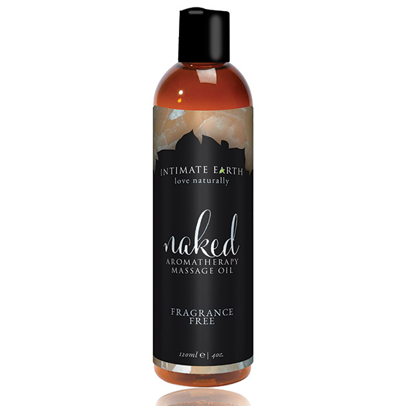 Intimate Earth - Massage Oil Naked Unscented 120 ml masažo aliejus