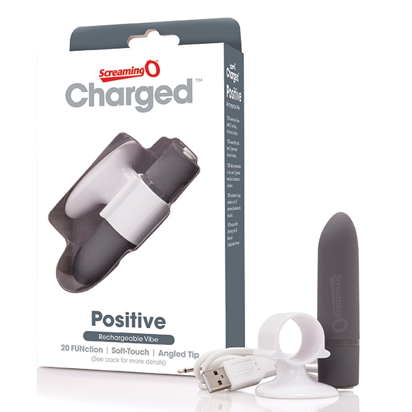 The Screaming O - Charged Positive Vibe Grey bullet vibratorius