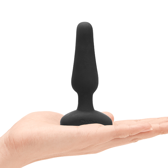 B-Vibe - Novice Remote Control Plug Black Analinis kai&scaron;tis &ndash; nuotrauka 4