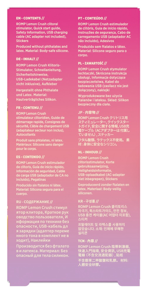 Romp Lemon Crush Vibratorius &ndash; nuotrauka 13