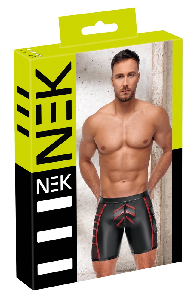 Nek Men's Shorts Black/Red xl vyriški stringai
