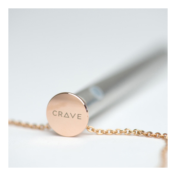 Crave - Vesper Vibrator Necklace Rose Gold i&scaron;skirtinio dizaino vibratorius &ndash; nuotrauka 3