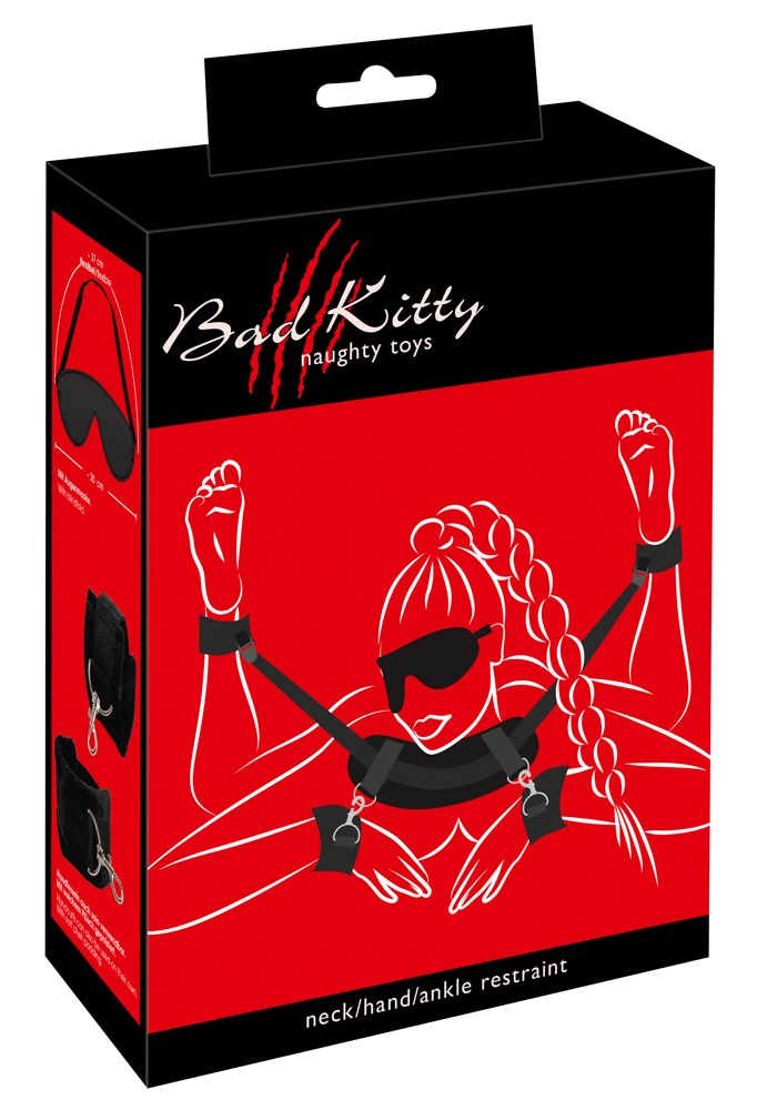 Bad Kitty Neck-Wrist-Ankle Res suvaržymo sistema