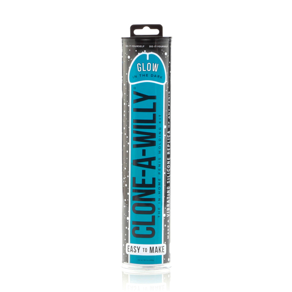 Clone-A-Willy - Kit Glow-in-the-Dark Blue klonavimo rinkinys &ndash; nuotrauka 2