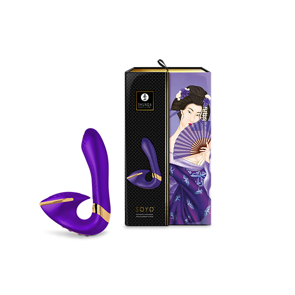 Shunga - Soyo Intimate Massager Purple išskirtinio dizaino vibratorius