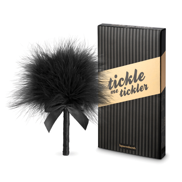Bijoux Indiscrets - Tickle Me Tickler Black plunksnelė seksui