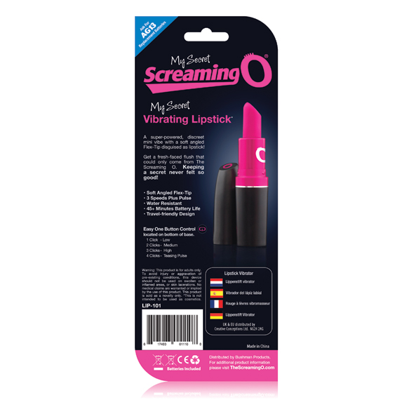 The Screaming O - Vibrating Lipstick i&scaron;skirtinio dizaino vibratorius &ndash; nuotrauka 5