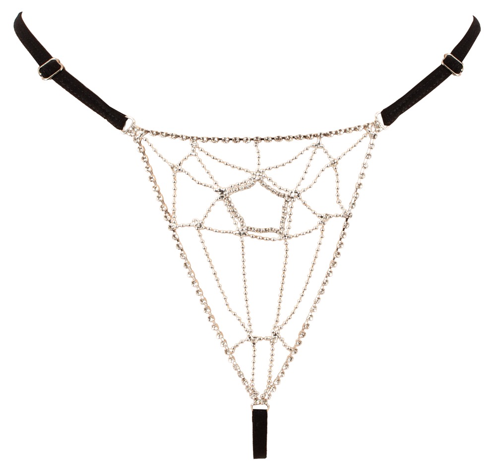 Cottelli lingerie String Rhinestone Net S-L kelnaitės, stringai &ndash; nuotrauka 5