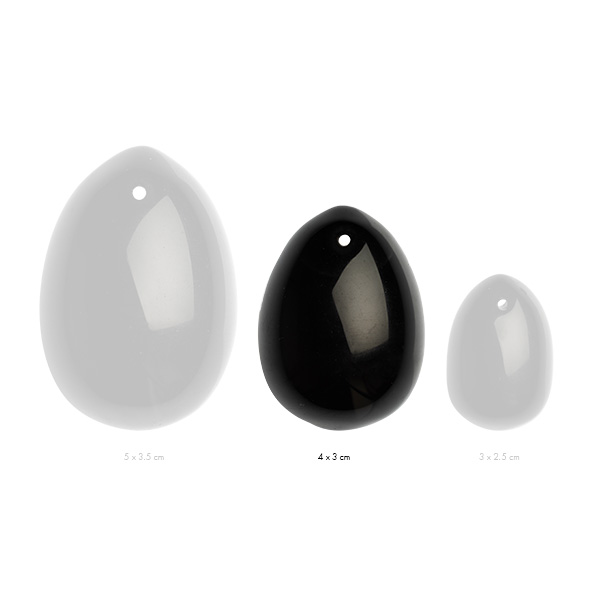 La Gemmes - Yoni Egg Black Obsidian (M) Vaginalinis kamuoliukas - rutuliukai
