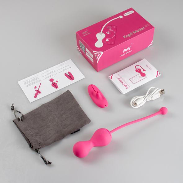 Magic Motion - Smart Kegel Master Balls Pink i&scaron;manusis vibratorius &ndash; nuotrauka 10