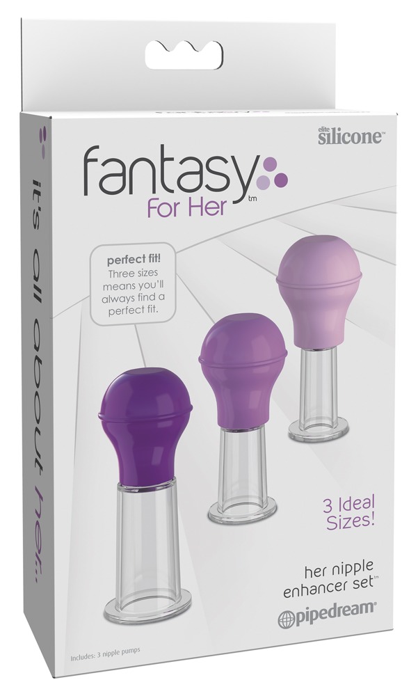 Fantasy For Her ffh Her Nipple Enhancer Set spenelių pompa