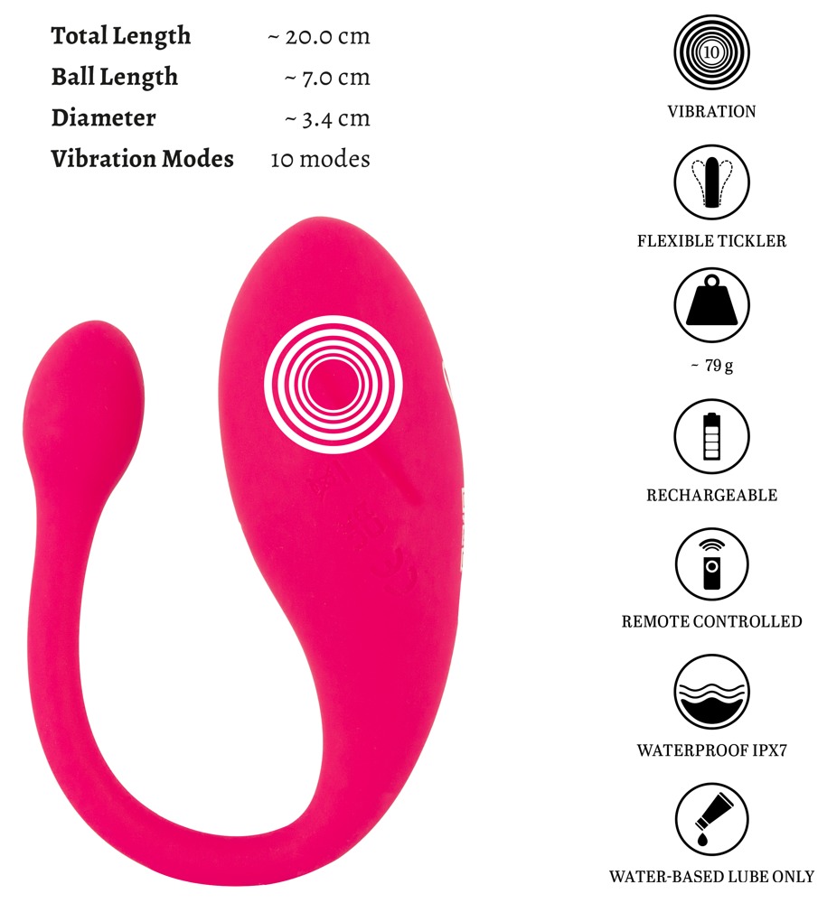Beau coeur Koral rc Love Ball Vibruojantis kiau&scaron;inėlis &ndash; nuotrauka 12