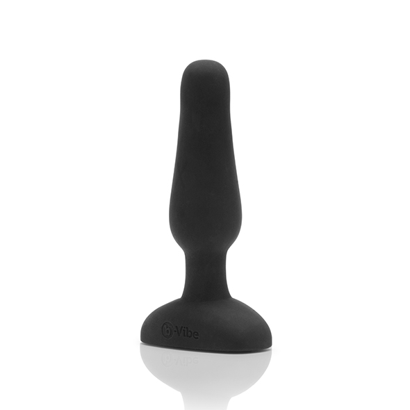 B-Vibe - Novice Remote Control Plug Black Analinis kai&scaron;tis &ndash; nuotrauka 2