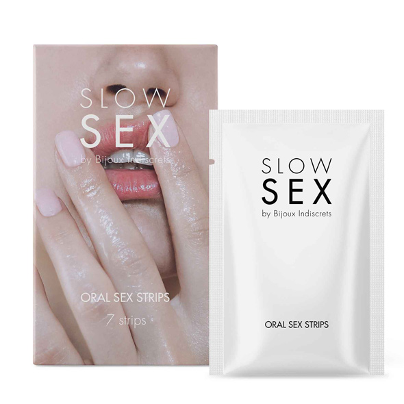 Bijoux Indiscrets - Slow Sex Oral Sex Strips oralinis lubrikantas
