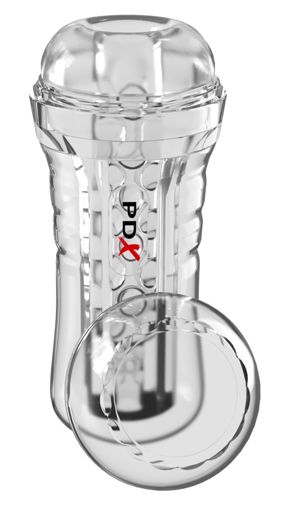 Pdx Elite pdxe ViewTube EZ-Grip Stroker Vibruojantis masturbatorius &ndash; nuotrauka 3