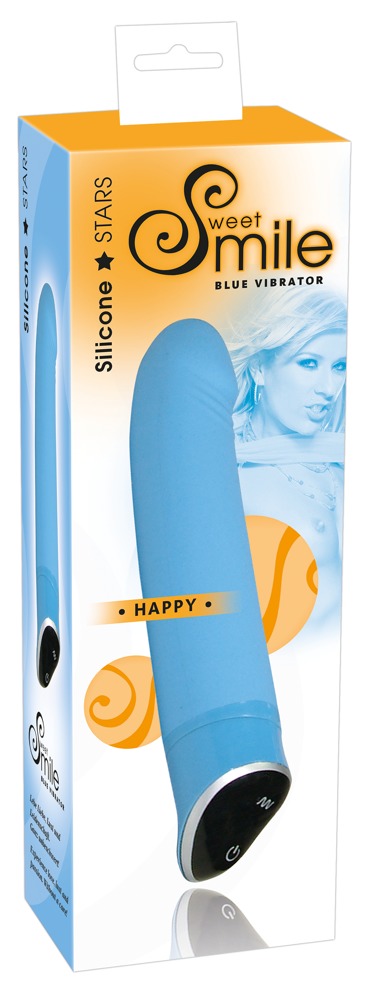 Smile Happy Blue vibrator Klasikinis vibratorius