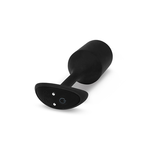 B-Vibe - Vibrating Snug Plug 4 (XL) Black Analinis kai&scaron;tis &ndash; nuotrauka 3