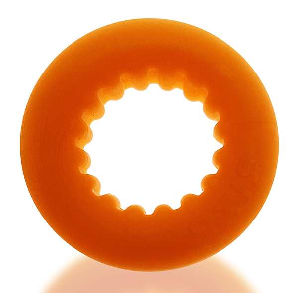 Oxballs - Axis Rib Griphold Cockring Orange Ice Penio žiedas - užveržėjas