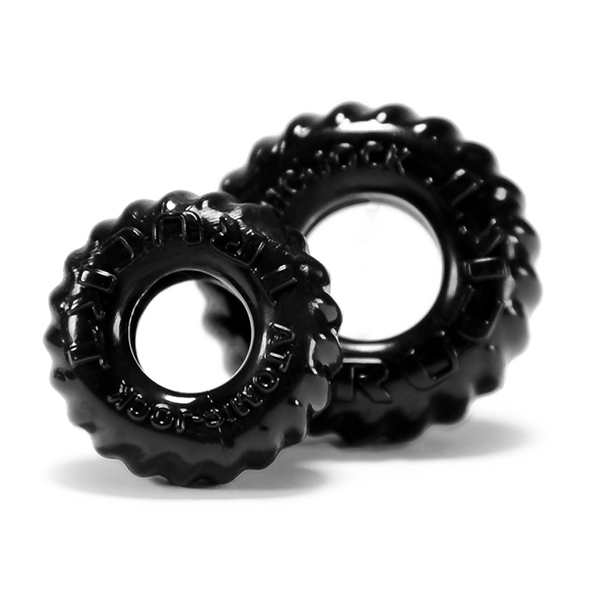 Oxballs - Truckt Cockring 2-pack Black Penio žiedas - užveržėjas
