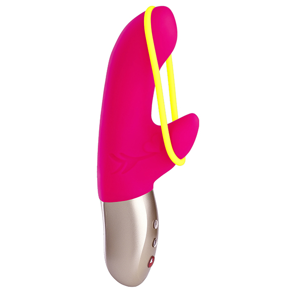 Fun Factory - Amorino Mini Vibrator Pink & Neon Yellow vibratorius kiškutis