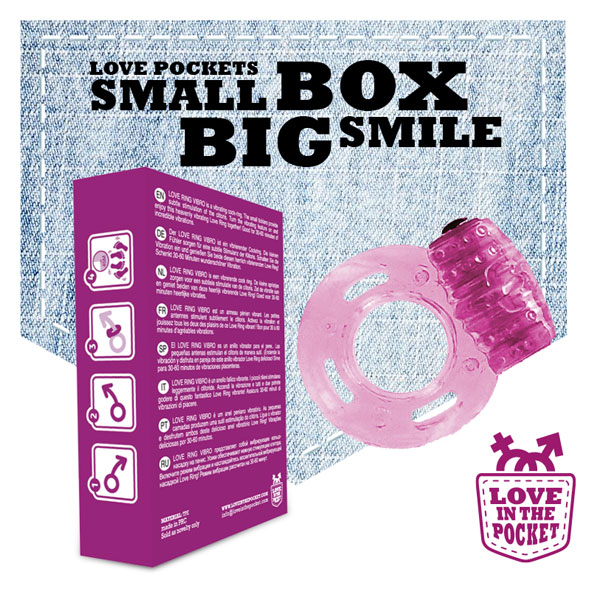 Love in the Pocket - Love Ring Vibrating vibruojantis penio žiedas su elementais &ndash; nuotrauka 2