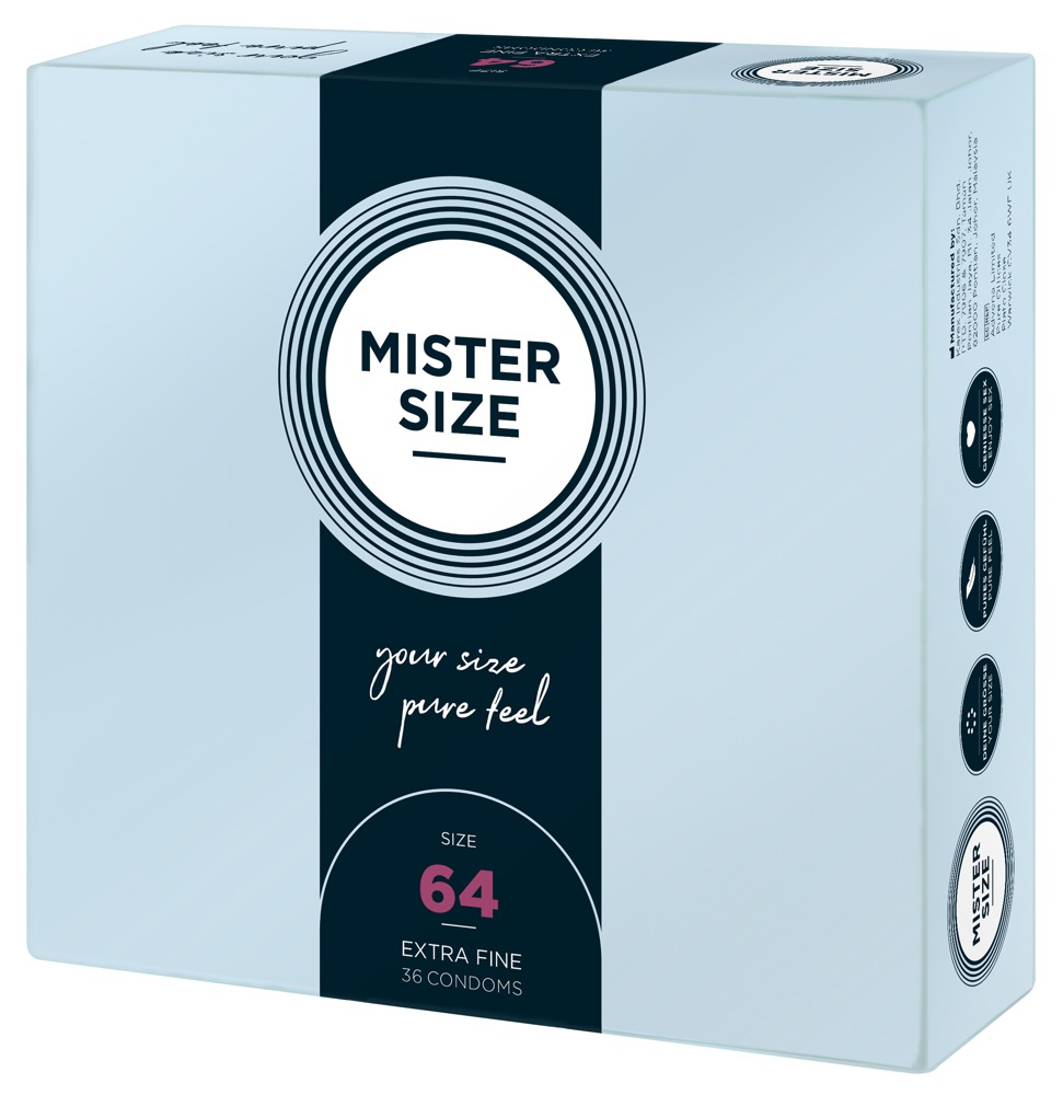 Mister Size 64mm pack of 36 Nestandartinio dydžio prezervatyvai &ndash; nuotrauka 2