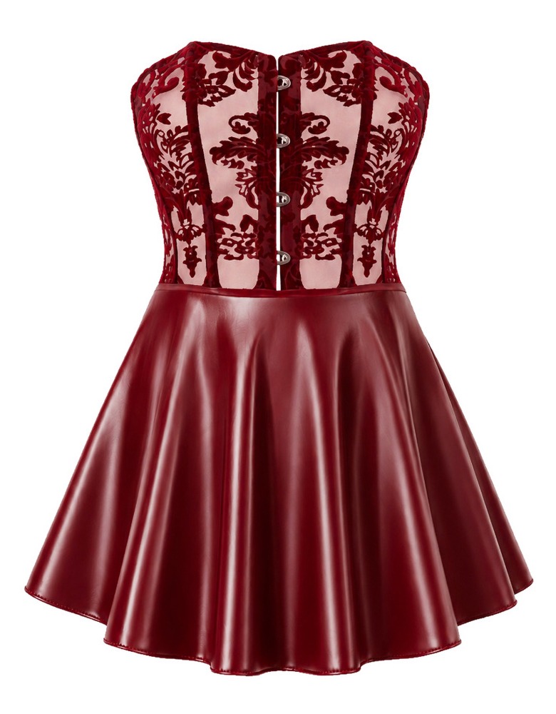 Noir Corset Dress red L Seksuali suknelė &ndash; nuotrauka 6