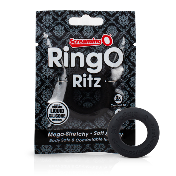 The Screaming O - RingO Ritz Black Penio žiedas - užveržėjas