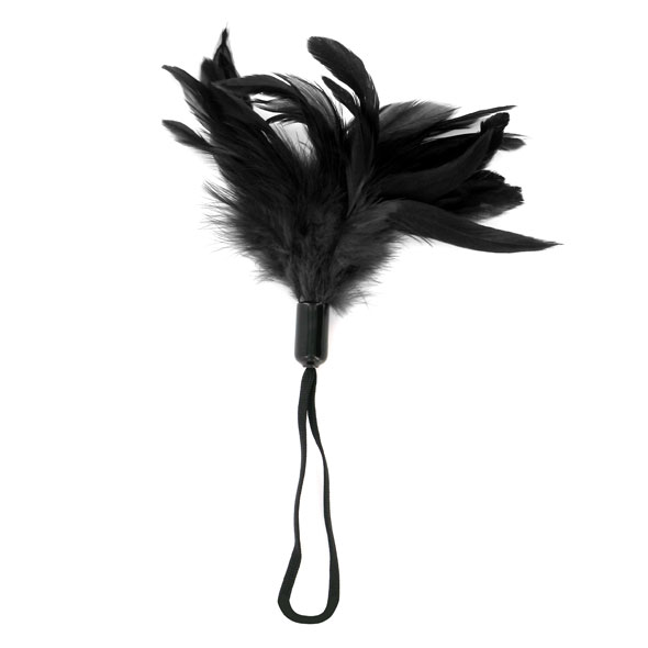 Sportsheets - Pleasure Feather Black plunksnelė seksui