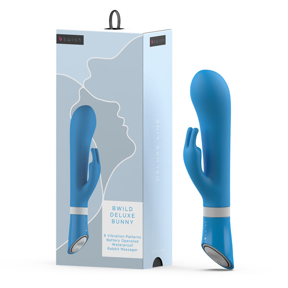 B Swish - bwild Deluxe Bunny Rabbit Vibrator Blue Lagoon vibratorius ki&scaron;kutis &ndash; nuotrauka 3