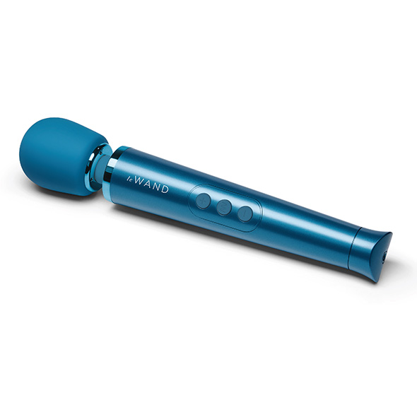 Le Wand - Petite Rechargeable Vibrating Massager Blue vibruojantis masažuoklis &ndash; nuotrauka 3