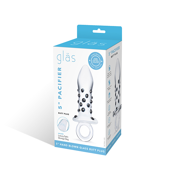 Glas - Pacifier Glass Butt Plug Stiklinis analinis žaislas &ndash; nuotrauka 6