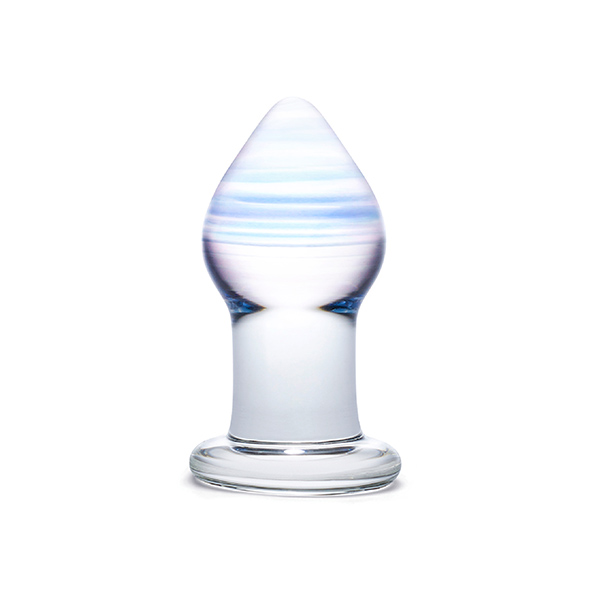Glas - Amethyst Rain Glass Butt Plug Stiklinis analinis žaislas