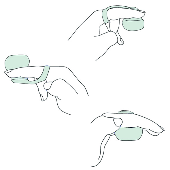 Dame Products - Fin Finger Vibrator Jade vibruojantis antpir&scaron;tis &ndash; nuotrauka 5