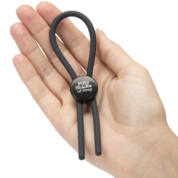 Fifty Shades of Grey - Adjustable Cock Ring Black Penio žiedas - užveržėjas &ndash; nuotrauka 6
