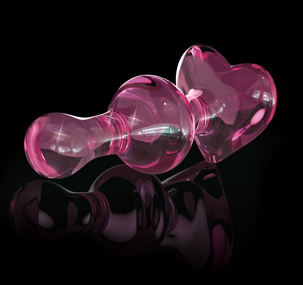 Icicles No. 75 Pink stiklinis dildo &ndash; nuotrauka 5