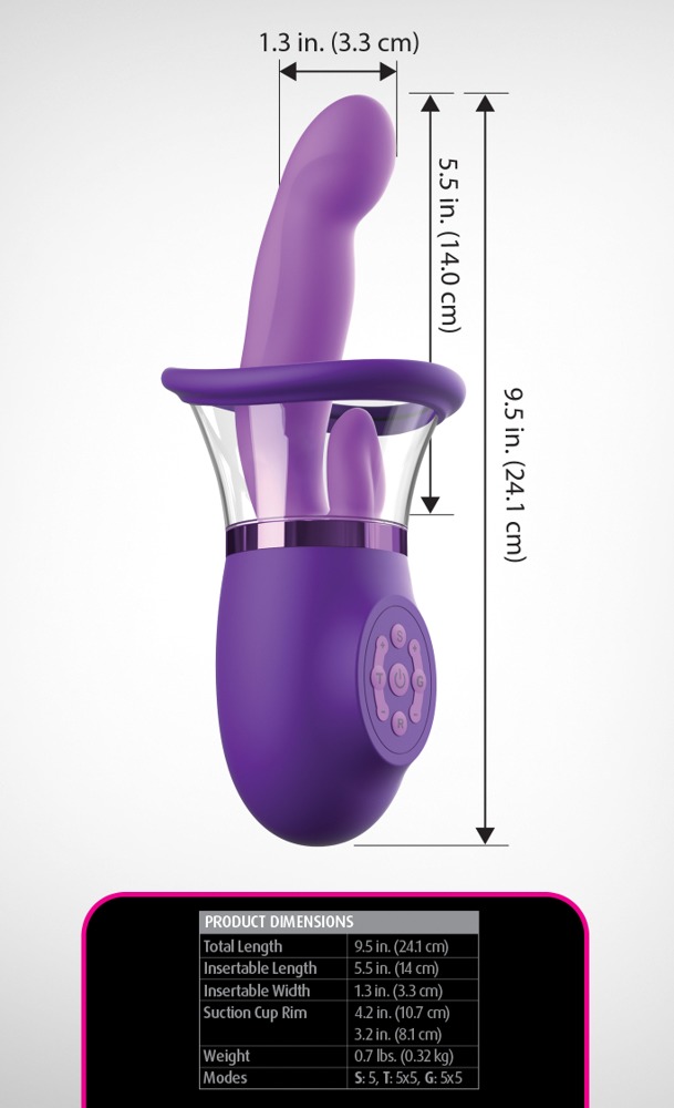 Fantasy For Her ffh Pleasure Pro Plus Purple G ta&scaron;ko vibratorius &ndash; nuotrauka 5