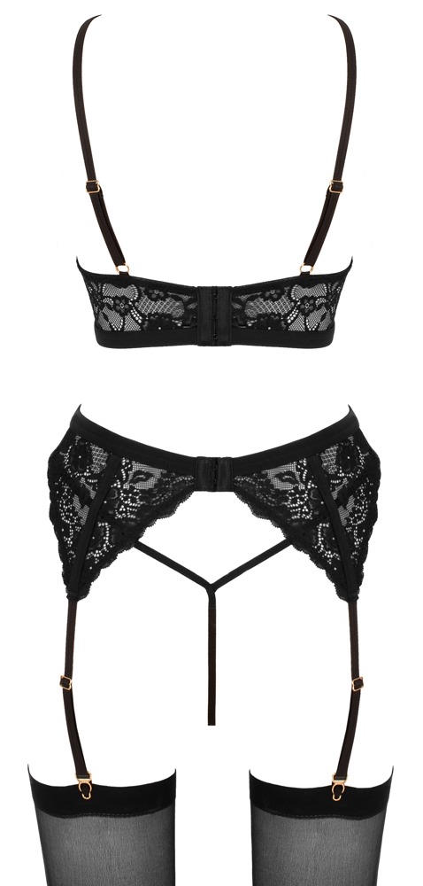 Cottelli lingerie Bra Suspender Set 80B/M Seksuali liemenėlė &ndash; nuotrauka 9