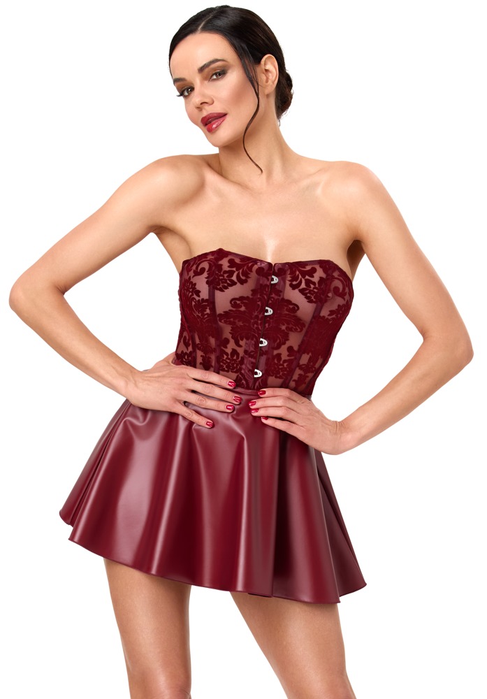 Noir Corset Dress red xl Seksuali suknelė &ndash; nuotrauka 3