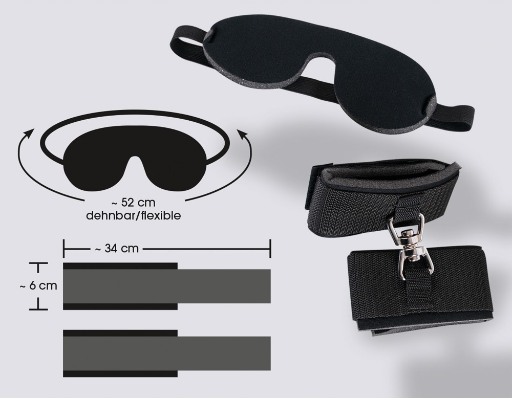 Bad Kitty Blindfold/Handcuffs akių kaukė ir Sekso antrankiai porai &ndash; nuotrauka 6