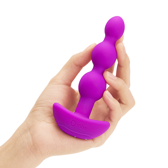B-Vibe - Triplet Anal Beads Fuchsia Analinis kamuoliukas - rutuliukas &ndash; nuotrauka 4