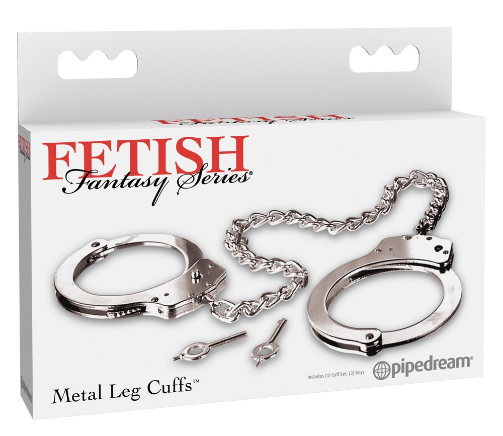 Fetish Fantasy ffs Metal Leg Cuffs Silver Sekso antrankiai porai