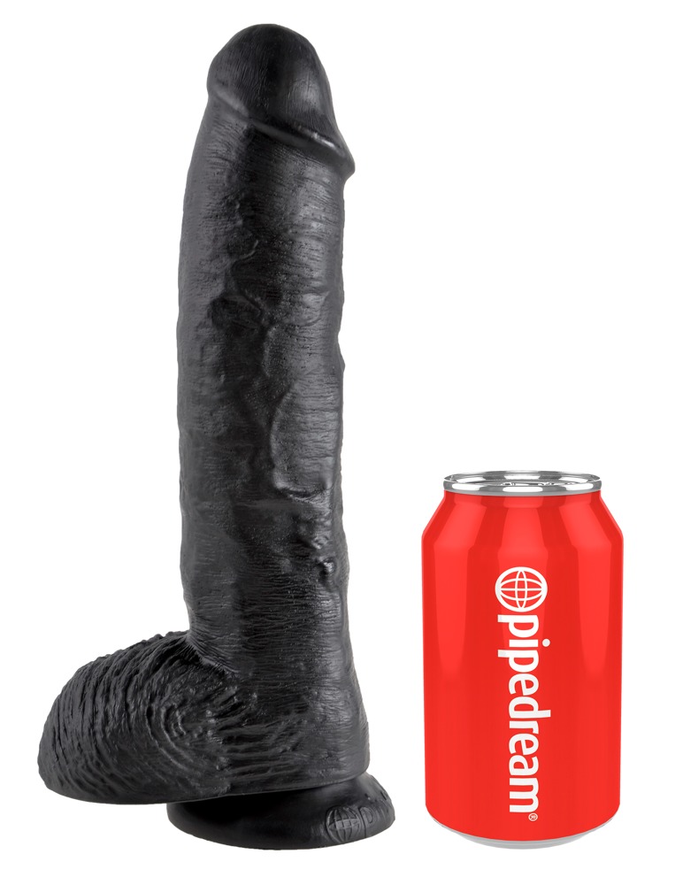 King Cock 10 inch Balls Black realisti&scaron;kas dildo &ndash; nuotrauka 2