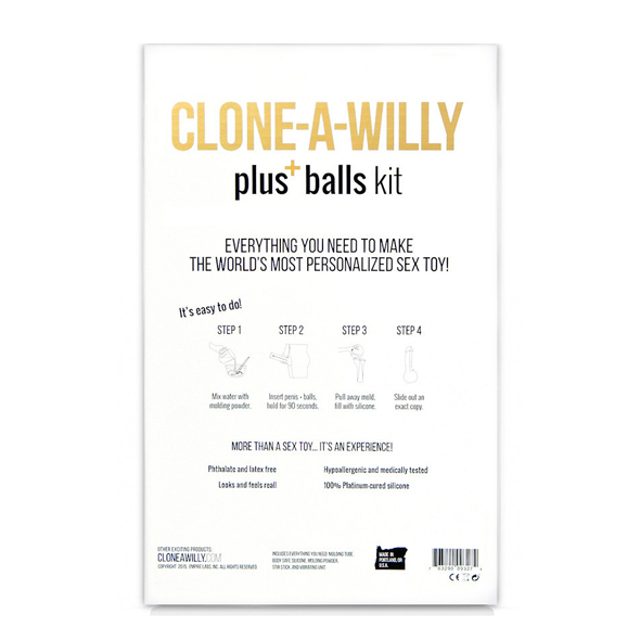 Clone-A-Willy - Kit Including Balls Nude klonavimo rinkinys &ndash; nuotrauka 3