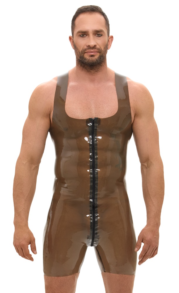 Late X Men's Latex Body Smoky M vyri&scaron;ka lateksinė apranga &ndash; nuotrauka 2