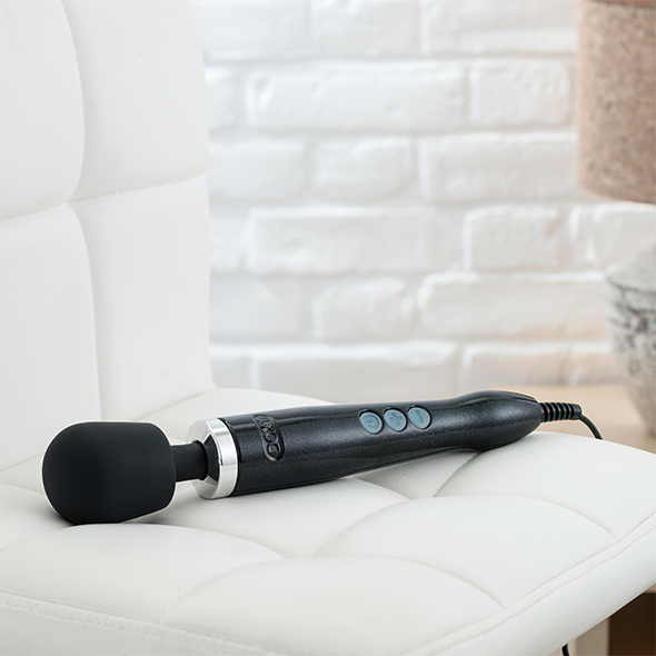 Doxy - Die Cast Wand Massager Black vibruojantis masažuoklis &ndash; nuotrauka 7